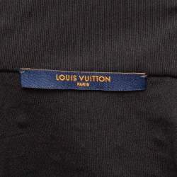 Louis Vuitton Black Monogram Print Jersey Zip-Up Hoodie M
