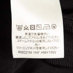 Louis Vuitton Black Monogram Print Jersey Zip-Up Hoodie M
