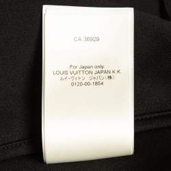 Louis Vuitton Black Monogram Print Jersey Zip-Up Hoodie M