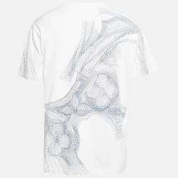 Louis Vuitton White Printed Cotton T-Shirt XL