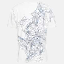 Louis Vuitton White Printed Cotton T-Shirt XL