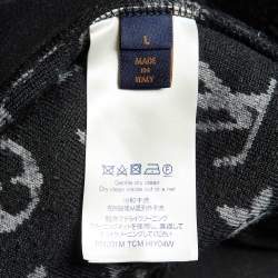 Louis Vuitton Black Monogram Fleece Zip-Up Teddy Jacket L
