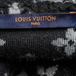 Louis Vuitton Black Monogram Fleece Zip-Up Teddy Jacket L