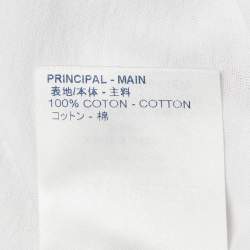 Pre Owned Louis Vuitton White Aloha Print Cotton Knit T-Shirt M