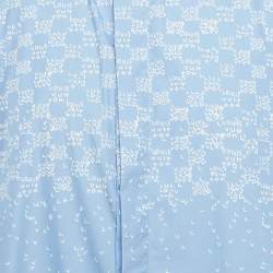 Louis Vuitton Blue LV Damier Spread Print Cotton Shirt XXL
