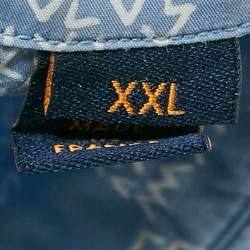 Louis Vuitton Blue LV Damier Spread Print Cotton Shirt XXL