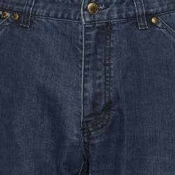 Pre Owned بنطلون جينز لوي فيتون دنيم أزرق مقاس كبير جداً (اكس لارج)