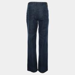 Pre Owned بنطلون جينز لوي فيتون دنيم أزرق مقاس كبير جداً (اكس لارج)