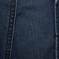 Pre Owned بنطلون جينز لوي فيتون دنيم أزرق مقاس كبير جداً (اكس لارج)