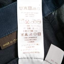 Louis Vuitton Navy Blue Denim Skinny Jeans XL Waist 36"