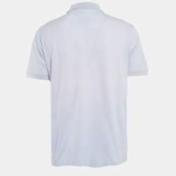 Louis Vuitton Blue Pique Cotton Polo T-Shirt XL