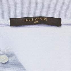 Louis Vuitton Blue Pique Cotton Polo T-Shirt XL