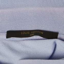 Louis Vuitton Blue Pique Cotton Polo T-Shirt XL