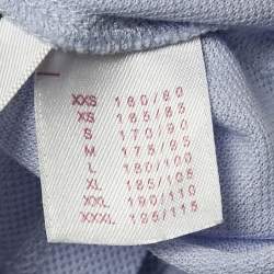 Louis Vuitton Blue Pique Cotton Polo T-Shirt XL