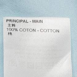 مملوكة مسبقًا تي شيرت لوي فيتون أزرق متدرج مونوغرامي مقاس متوسط - ميديوم