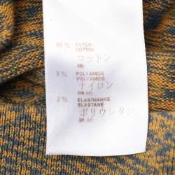 Pre Owned Louis Vuitton Yellow Cotton Blend Americas Cup Patch Hoodie Jacket L