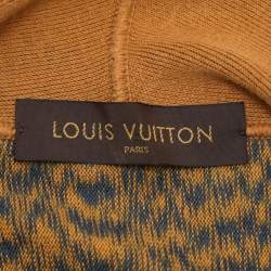 Pre Owned Louis Vuitton Yellow Cotton Blend Americas Cup Patch Hoodie Jacket L