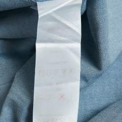 Louis Vuitton Blue Chambray Cotton Button Front Shirt XL