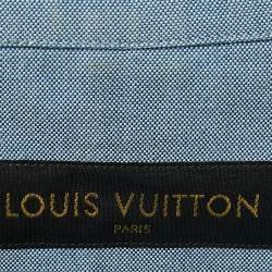 Louis Vuitton Blue Chambray Cotton Button Front Shirt XL