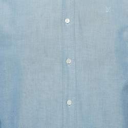 Louis Vuitton Blue Chambray Cotton Button Front Shirt XL