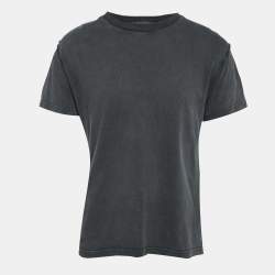 Louis Vuitton Grey Cotton Inside-Out Sleeve T-Shirt S