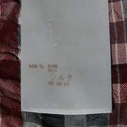 Louis Vuitton Red/Black Checks Silk Short M