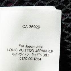 Louis Vuitton Black Monogram Mesh Amen Break Zip Up Jacket L