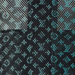Louis Vuitton Black Monogram Mesh Amen Break Zip Up Jacket L