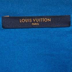 Louis Vuitton Blue Cloud Print Jersey Crew Neck T-Shirt M