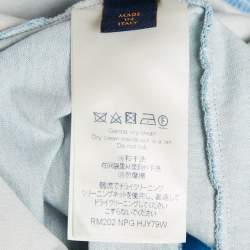 Louis Vuitton Blue Cloud Print Jersey Crew Neck T-Shirt M