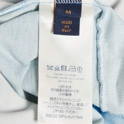 Louis Vuitton Blue Cloud Print Jersey Crew Neck T-Shirt M