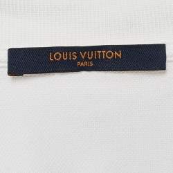 مملوكة مسبقًا Louis Vuitton White Cotton Pique Polo T-Shirt L