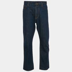 Louis Vuitton Navy Blue Denim Jeans XL Waist 36"