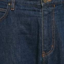 Louis Vuitton Navy Blue Denim Jeans XL Waist 36"