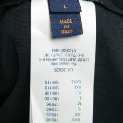 Louis Vuitton Black Monogram Gradient Print Cotton T-Shirt L