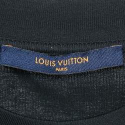 Louis Vuitton Black Monogram Gradient Print Cotton T-Shirt L