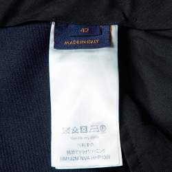 Louis Vuitton Navy Blue Wool Gabardine Pants XL