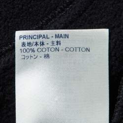 Louis Vuitton Black Cotton Circle Cut Pull-Over Hoodie L