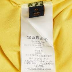 Louis Vuitton Yellow Cotton Crew-Neck T-Shirt XL