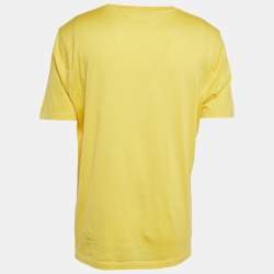 Louis Vuitton Yellow Cotton Crew-Neck T-Shirt XL