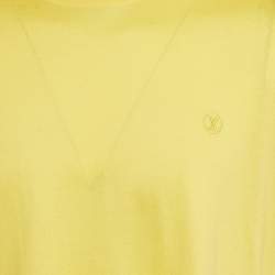 Louis Vuitton Yellow Cotton Crew-Neck T-Shirt XL