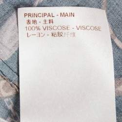 Louis Vuitton Navy Blue Twisted Chain Monogram Print Viscose Shirt S