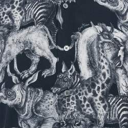 مملوكة مسبقًا Louis Vuitton Navy Blue Printed Half Sleeve Button Front Shirt M