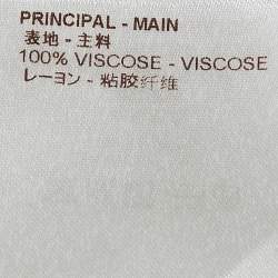 مملوكة مسبقًا Louis Vuitton Navy Blue Printed Half Sleeve Button Front Shirt M