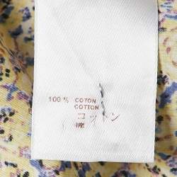 Louis Vuitton Yellow Abstract Print Cotton Shirt S