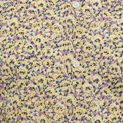 Louis Vuitton Yellow Abstract Print Cotton Shirt S