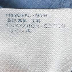 Louis Vuitton Blue Printed Cotton Regular Fit Shirt M