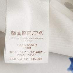 Louis Vuitton White Paint Splatter Print Cotton Regular Fit Shirt M