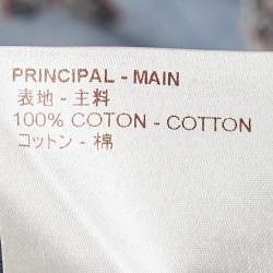 مملوكة مسبقًا Louis Vuitton Blue Lion Print Cotton Shirt M