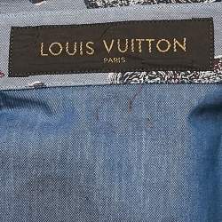 مملوكة مسبقًا Louis Vuitton Blue Lion Print Cotton Shirt M